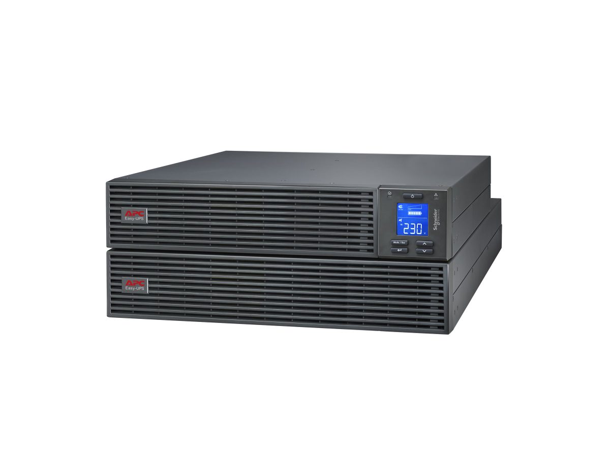 APC Easy UPS ONLINE SRV RM Ext. Runtime 1000VA 230V with Rail kit Batt pack, Schneider Electric