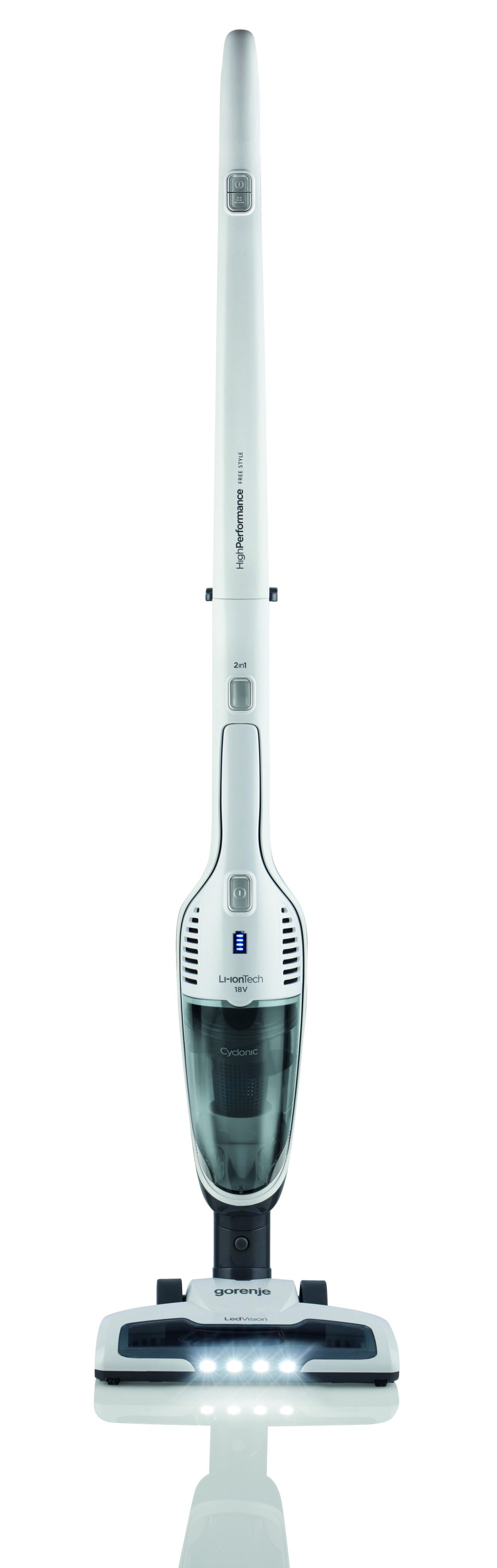 Vacuum cleaner, SVC180FW, Handstick 2in1, Handstick, 18 V, Operating time (max) 50 min, White, Warranty 24 month(s), Battery warranty 12 month(s)