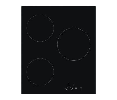 Hob, H4.030.DECSP, Vitroceramic, Number of burners/cooking zones 3, Touch, Black