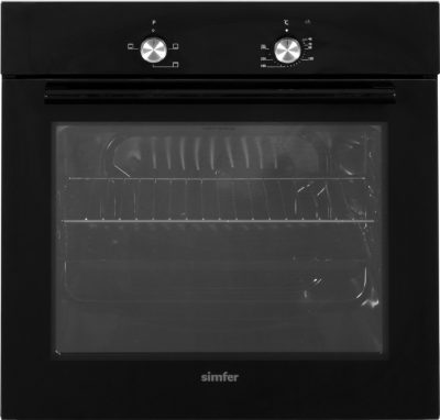 Oven, 8004AERSP, 62 L, Electric, Manual, Mechanical control, Height 60 cm, Width 60 cm, Black