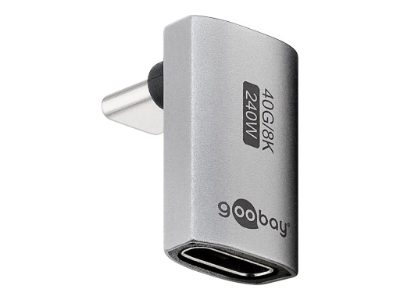 Goobay USB-C Adapter Vertical 90° Long, USB4, 74442