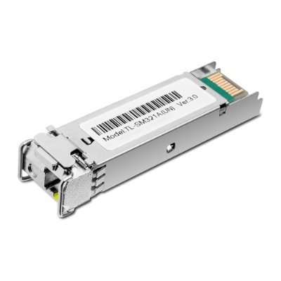 1000 Base-BX WDM Bi-Directional SFP Module, TL-SM321A-2, 9/125 μm SMF (Single-Mode Fiber)