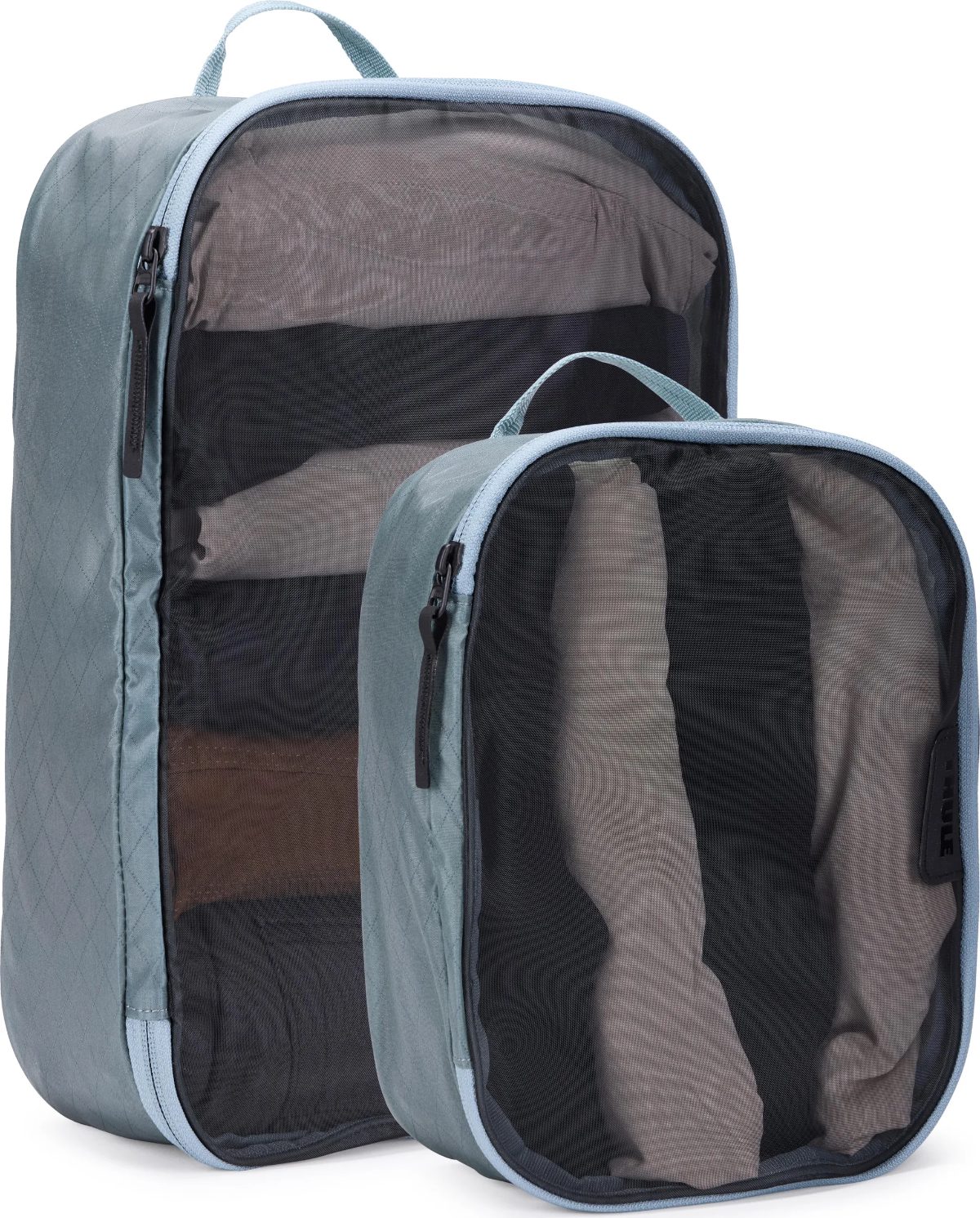 Packing Cube Set, 1x Medium, 1x Small, Packing Cube, Pond Gray