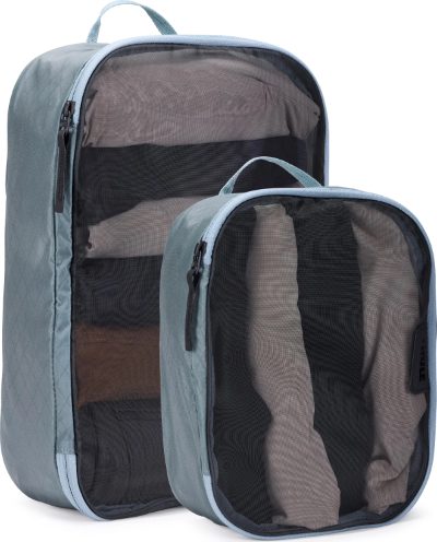 Packing Cube Set, 1x Medium, 1x Small, Packing Cube, Pond Gray