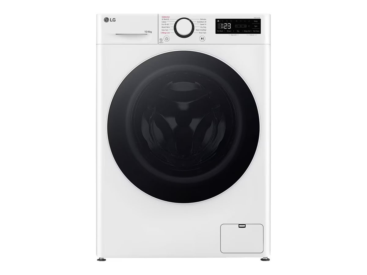 Washing machine with dryer, F4DR510S0W, Energy efficiency class A/D, Front loading, Washing capacity 10 kg, 1400 RPM, Depth 57 cm, Width 60 cm, Display, LED, Drying system, Drying capacity 6 kg, Steam function, Direct drive, White