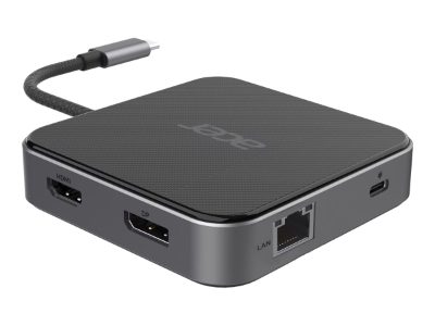Acer 7-in-1 USB Type-C Dock, Ethernet LAN (RJ-45) ports 1, DisplayPorts quantity 1, HDMI ports quantity 1