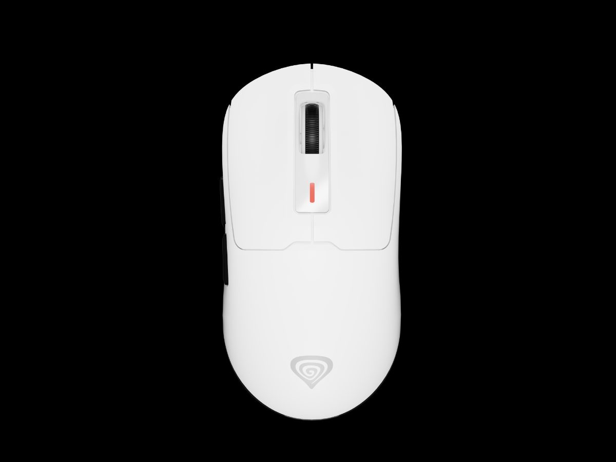 Gaming Mouse, Zircon 660, Wired/Wireless, 2.4 GHz, Bluetooth, USB, White