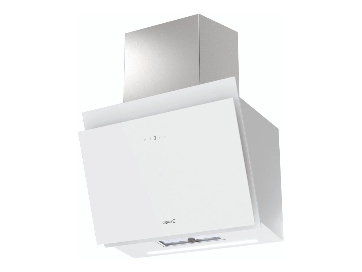 CATA Hood, THALASSA PRO 60 GWH, Wall mounted, Energy efficiency class A+++, Width 60 cm, 842 m³/h, Electronic, LED, White Glass