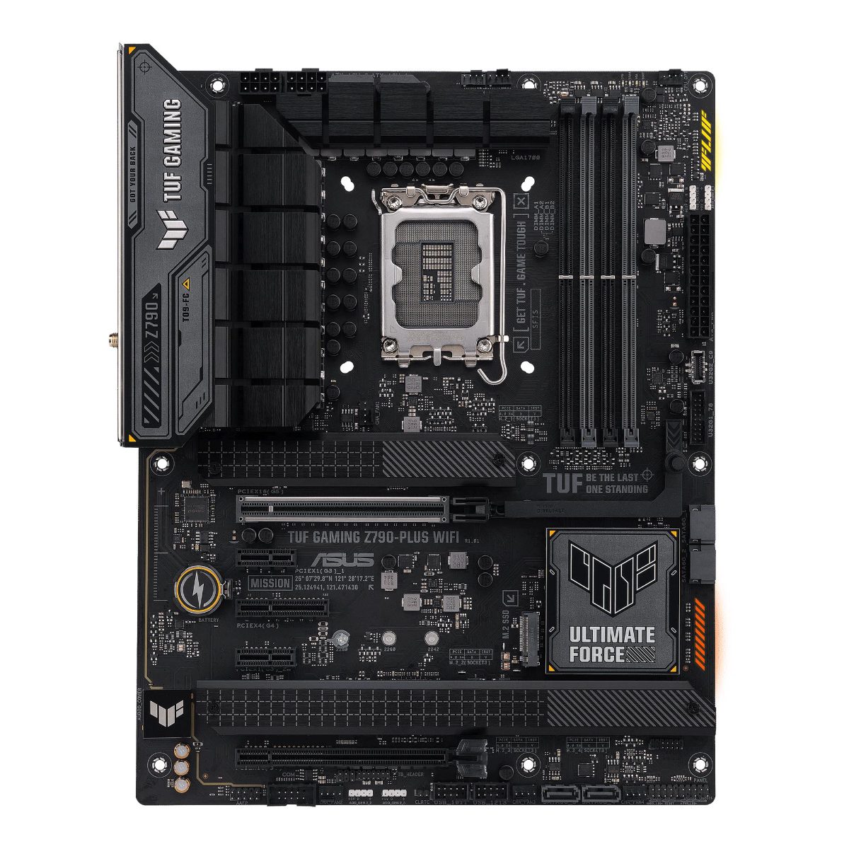 TUF GAMING Z790-PLUS WIFI, Processor family Intel, Processor socket LGA1700, DDR5, Supported hard disk drive interfaces SATA, M.2, Number of SATA connectors 4