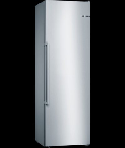Freezer, GSN36AIEP, Energy efficiency class E, Upright, Free standing, Height 186 cm, Total net capacity 242 L, No Frost system, Display, Stainless steel