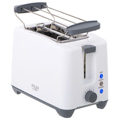 Toaster, AD 3216, Power 750 W, Number of slots 2, Housing material Plastic, White