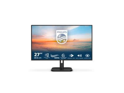 27E1N1200A/00, 27 ", IPS, FHD, 16:9, 120 Hz, 4 ms, 1920 x 1080 pixels, 300 cd/m², HDMI ports quantity 1, Black