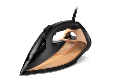 Philips DST7040/80 7000 series, Steam Iron, 2800 W, Water tank capacity 300 ml, Continuous steam 50 g/min, Steam boost performance 250 g/min, Black/Gold