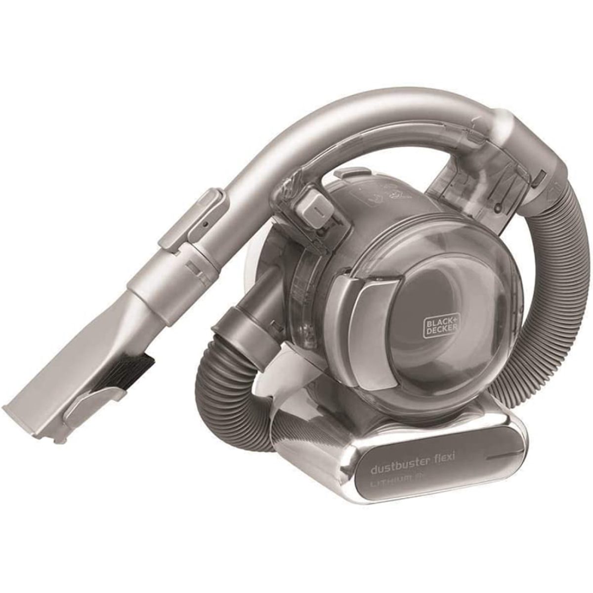 BLACK & DECKER Vacuum Cleaner, PD1820LF-QW, Cordless, Handheld, 18 V, Operating time (max) 15 min, Chrome