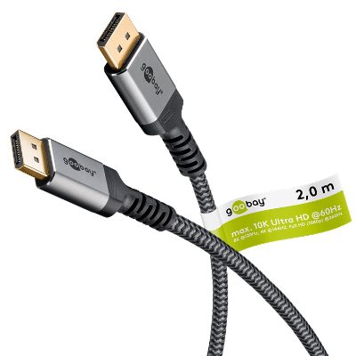 DisplayPort Cable 2.0/2.1, 80 Gbit/s, 75685, DisplayPort to  DisplayPort