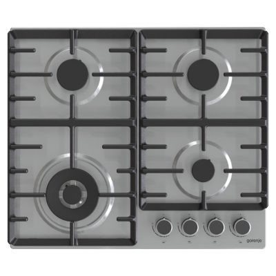 Hob, GW642ABX, Gas, Number of burners/cooking zones 4, Rotary knobs, Stainless steel