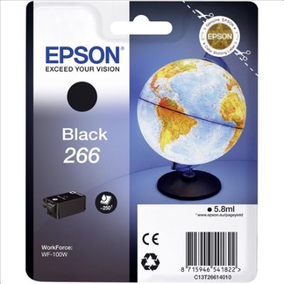 Epson 266 BK Ink Cartridge, Ink, Black