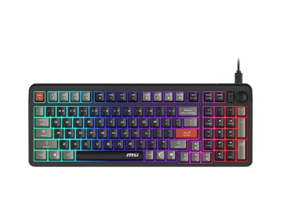 MSI FORGE GK110 US, Gaming keyboard, Wired, US, Membrane, Black