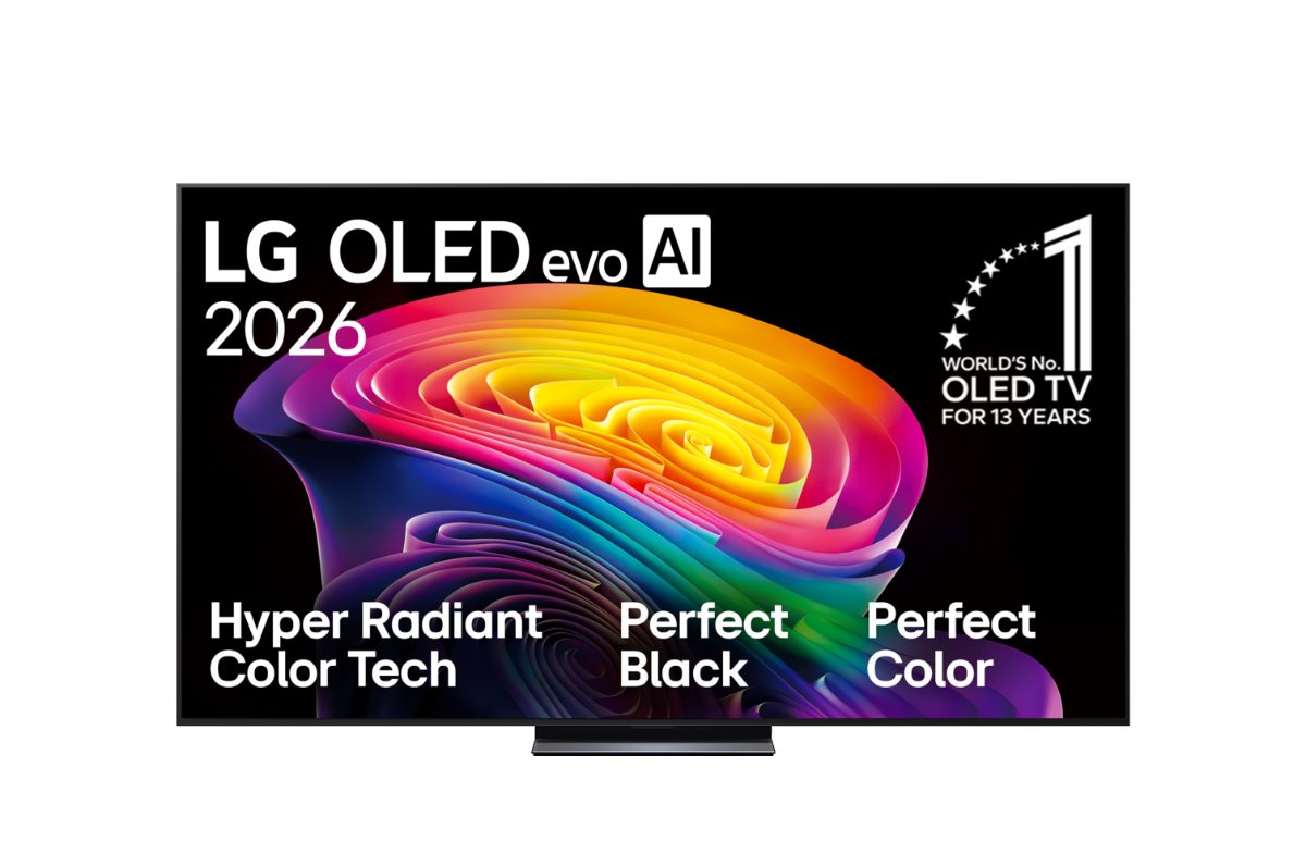 LG OLED 4K evo AI C6 TV, OLED83C61LA, 83, Smart TV, webOS, UHD, Black