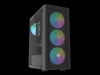 Fury PC Case, SHOBO SH8F ARGB, Black, Midi Tower