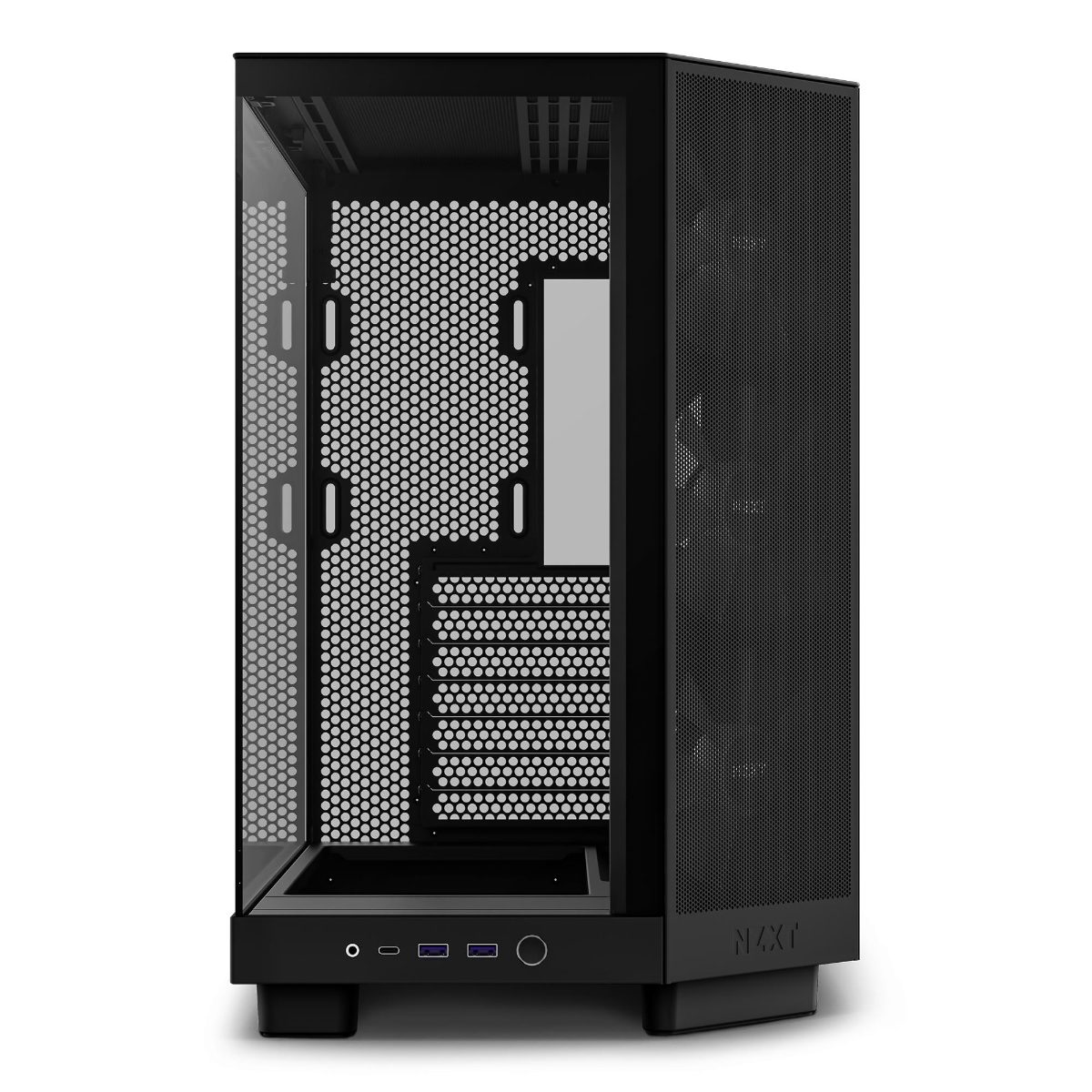 Case, NZXT, H6 Flow RGB, MidiTower, Case product features Transparent panel, Not included, ATX, MicroATX, MiniITX, Colour Black, CC-H61FB-R1