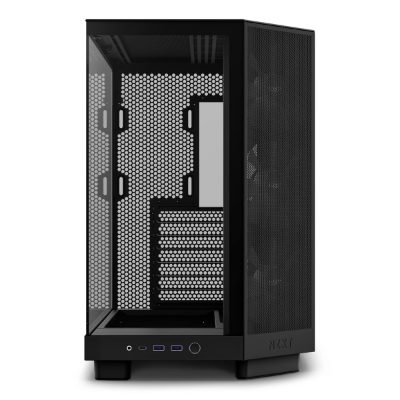 Case, NZXT, H6 Flow RGB, MidiTower, Case product features Transparent panel, Not included, ATX, MicroATX, MiniITX, Colour Black, CC-H61FB-R1