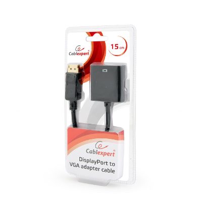 Cablexpert DisplayPort to VGA adapter cable, Black, Cablexpert