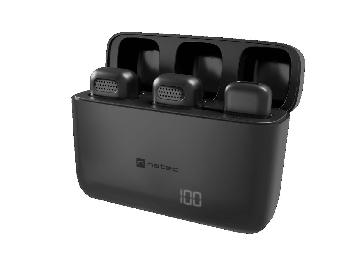 Hopper Lavier Mobile Microphone USB-C, 2 pcs, Black, Noise reduction