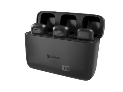 Hopper Lavier Mobile Microphone USB-C, 2 pcs, Black, Noise reduction