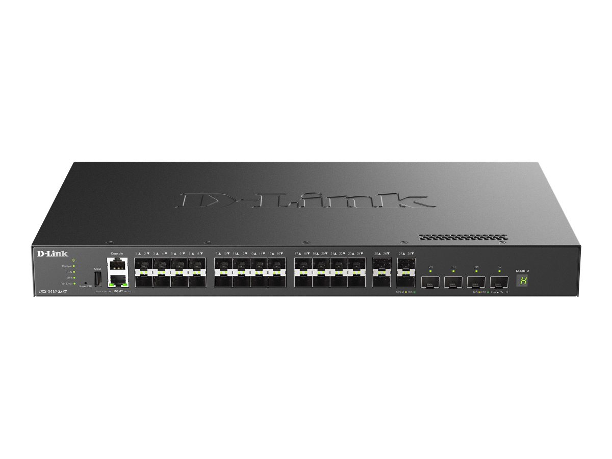 D-Link DXS-3410-32SY/E Layer 3 Stackable 10 Gigabit Managed Switches, D-Link