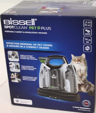 Bissell SpotClean Pet Plus, Bissell SpotClean Pet Plus Cleaner, 37241, Corded operating, 330 W, Black/Titanium, 23 month(s)