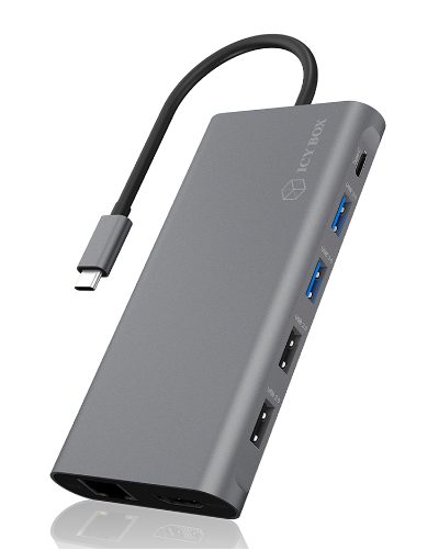 12-in-1 USB Type-C dock with PD 100W, BOX IB-DK4050-CPD, Dock, Ethernet LAN (RJ-45) ports 1, USB 3.0 (3.1 Gen 1) Type-C ports quantity 1, USB 3.0 (3.1 Gen 1) ports quantity 2, HDMI ports quantity 2, Ethernet LAN