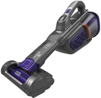 BLACK & DECKER Vacuum Cleaner, BHHV520BFP-QW, Cordless operating, 18 V, Black/Purple
