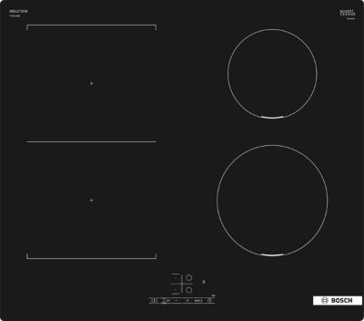 PVS611BB6E Series 4, Induction, Number of burners/cooking zones 4, Touch, Timer, Black