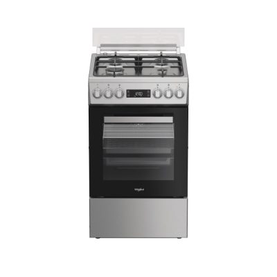 Whirlpool Cooker, W5G8LMX, Hob type Gas, Oven type Electric, Stainless Steel, Width 50 cm, Depth 60 cm, 60 L