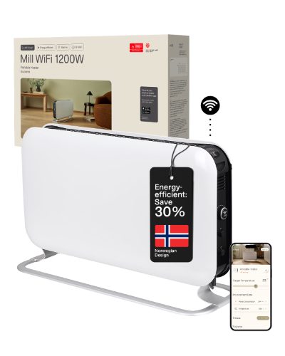 Heater, CO1200WIFI3 GEN3, Convection Heater, 1200 W, Number of power levels 3, Suitable for rooms up to 14-18 m², White, N/A