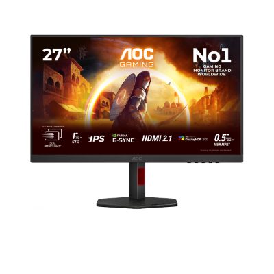 U27G4R, 27 ", Fast IPS, UHD, 16:9, 120 Hz, 1 ms, 3840 x 2160 pixels, 400 cd/m², HDMI ports quantity 2, Black