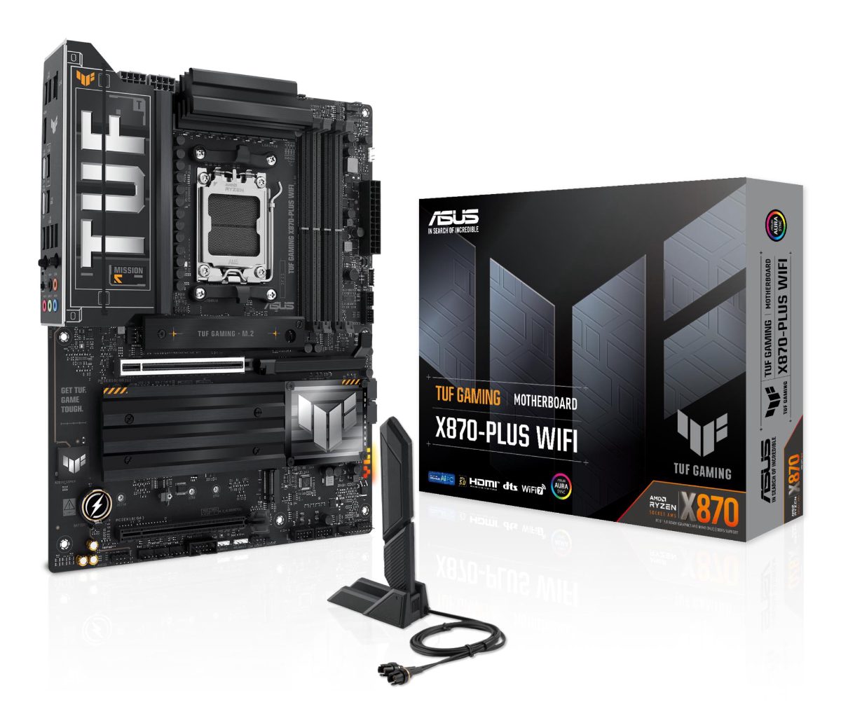 Asus Processor family AMD, Processor socket AM5, DDR5 DIMM, Memory slots 4, Supported hard disk drive interfaces SATA, M.2, Number of SATA connectors 2, Chipset AMD X870, ATX