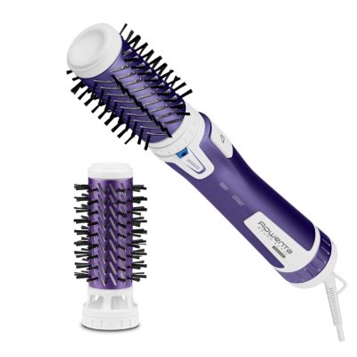 ROWENTA rotējošs matu veidotājs Brush Activ  Volume&Shine, 1000 W, balta/violeta