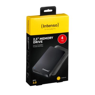 External HDD, INTENSO, 6023512, 4TB, USB 3.0, Colour Black