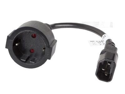 IEC 320 C14 to Schuko Adapter Cable for UPS, CA-C14E-10CC-0018-BK