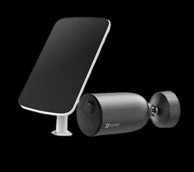 Camera with battery and solar panel, CS-EB3 4G, Bullet, 3 MP, 2.8mm, IP65, H.264/H.265, Micro SD, Max. 512 GB