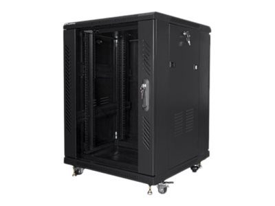 Rack cabinet 19" free-standing 15U/600x600 (flat pack), FF01-6615-12B, Black