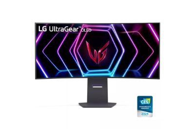 Monitor, LG, 34 ", 3440 x 1440 pixels, Wide Quad HD, Native aspect ratio 21:9, OLED, Curved, 39GS95QE-B