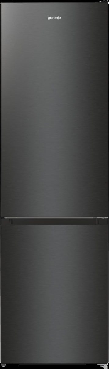 Refrigerator, NRK6202EBXL4, Energy efficiency class E, Free standing, Combi, Height 200 cm, No Frost system, Fridge net capacity 235 L, Freezer net capacity 96 L, Display, 38 dB, Black