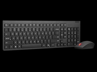 Lenovo Essential Wireless Combo Keyboard & Mouse Gen2, Keyboard and Mouse Set, Wireless, Mouse included, US, Black