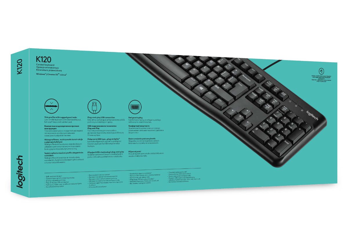 KEYBOARD K120 USB US/920-002479 LOGITECH