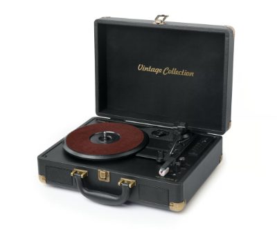 Turntable Stereo System, MT-103 GD, Black, 3 speeds, USB port, AUX in