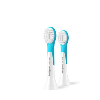 Sonicare for Kids Mini zobu birstes uzgalis, 2 gab,3+, Balta/ciāna
