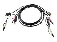 USB HDMI KVM Cable with Audio, 2L-7D02UH